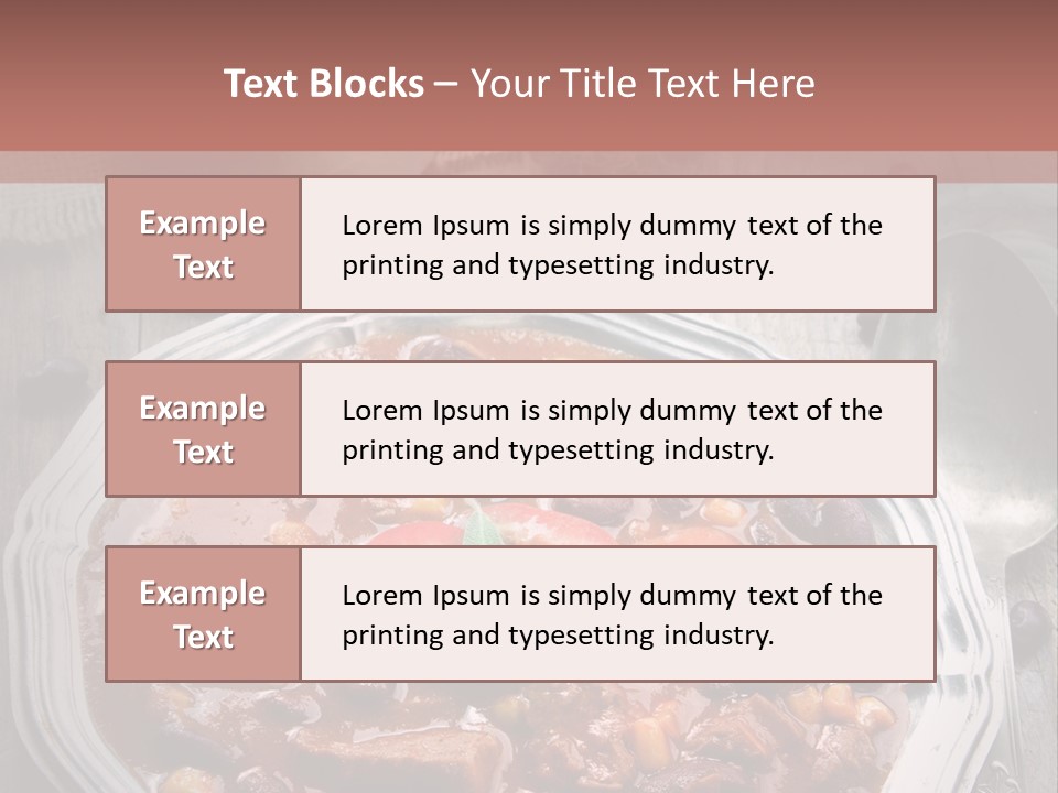 Plate Meal Serving PowerPoint Template