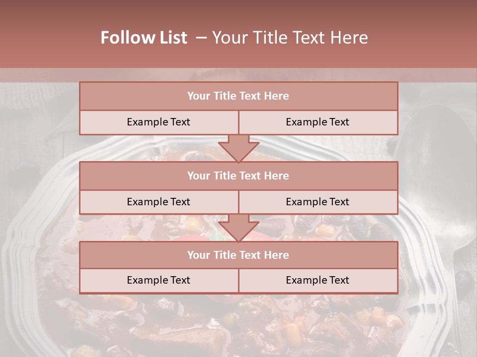 Plate Meal Serving PowerPoint Template