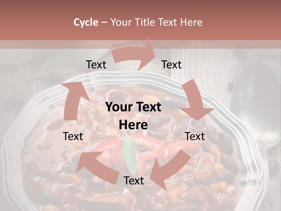 Plate Meal Serving PowerPoint Template