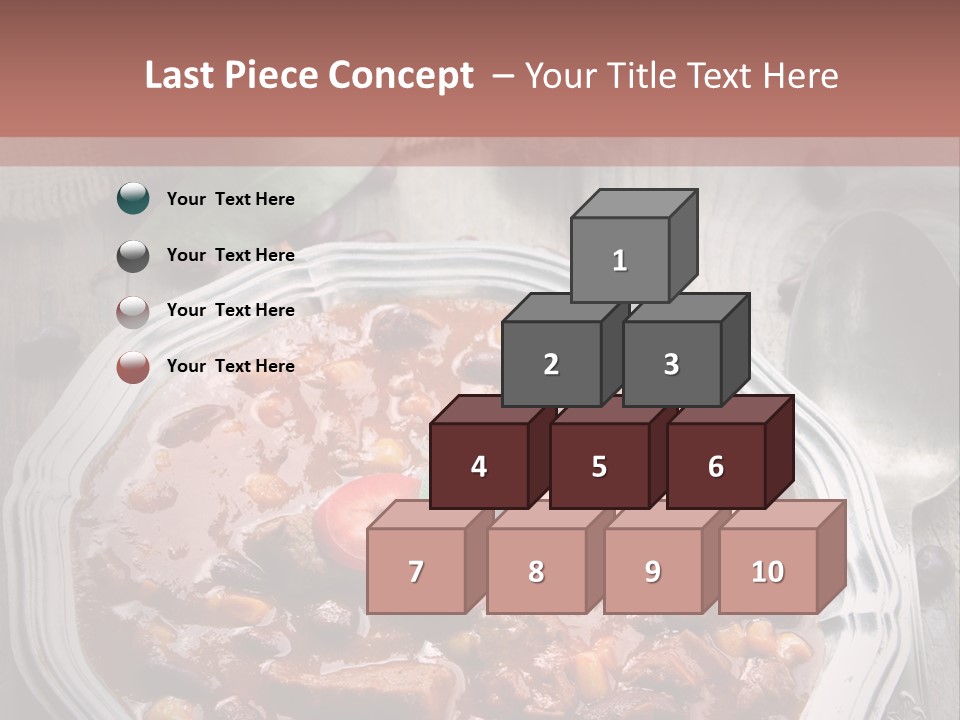 Plate Meal Serving PowerPoint Template