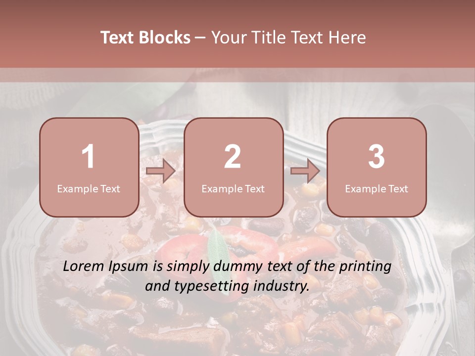 Plate Meal Serving PowerPoint Template