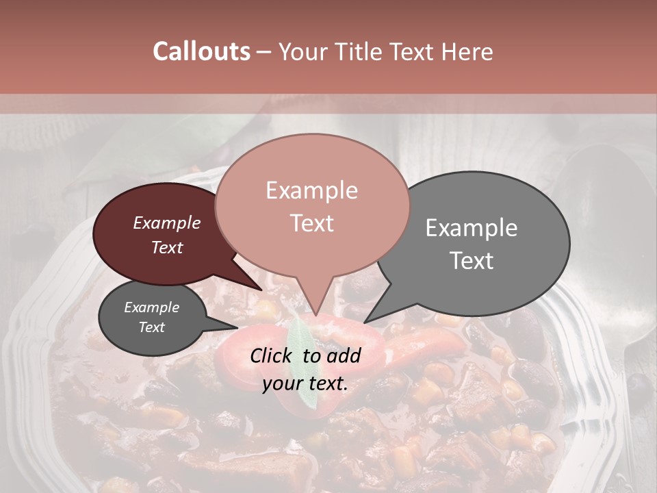 Plate Meal Serving PowerPoint Template