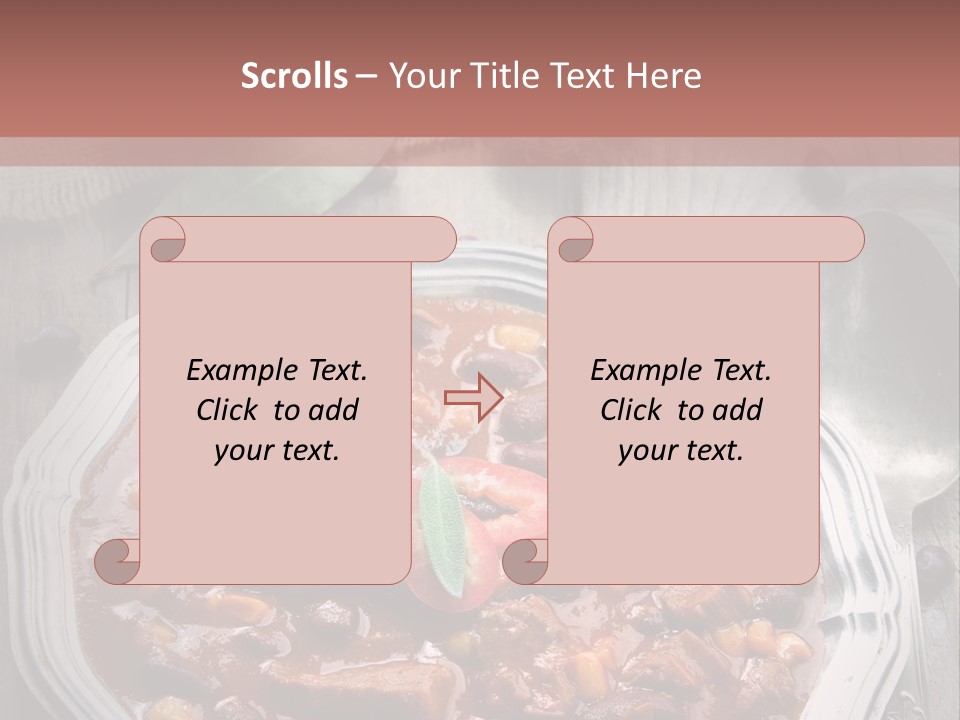 Plate Meal Serving PowerPoint Template