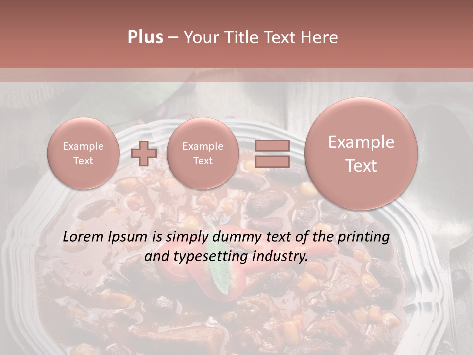 Plate Meal Serving PowerPoint Template
