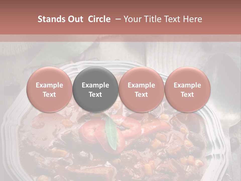 Plate Meal Serving PowerPoint Template