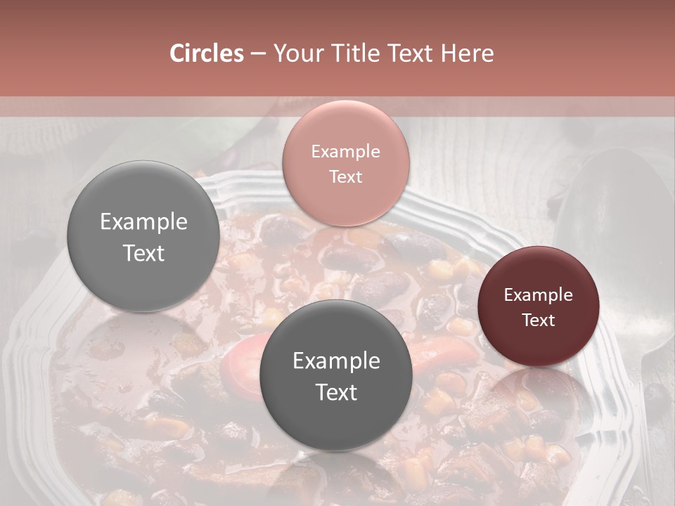 Plate Meal Serving PowerPoint Template