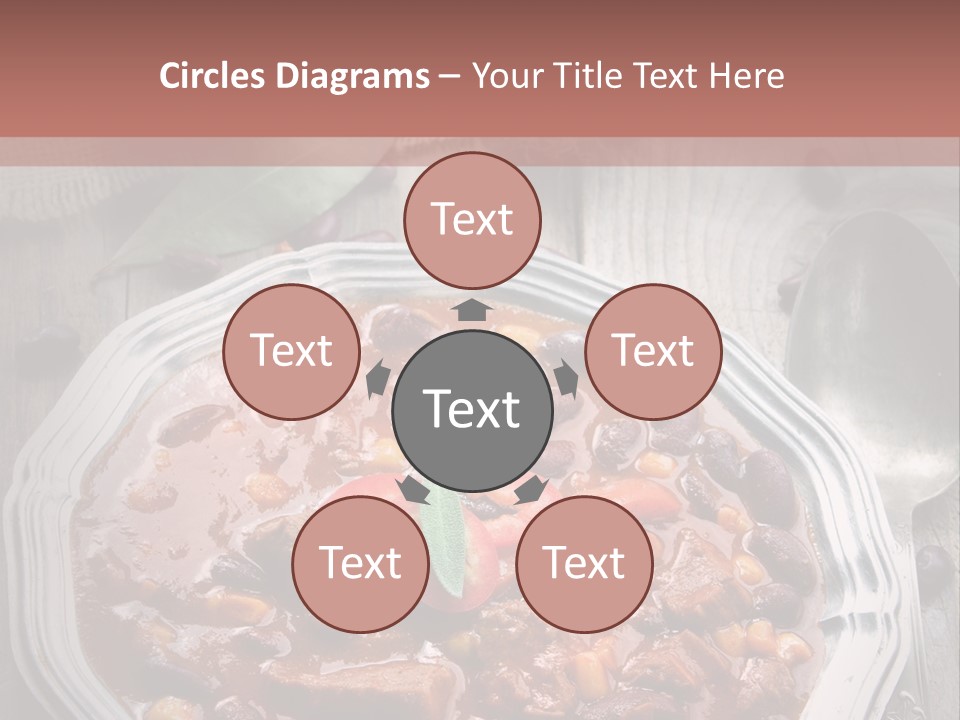 Plate Meal Serving PowerPoint Template