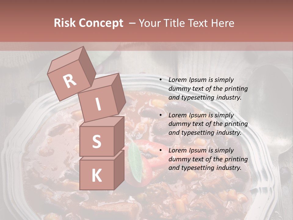 Plate Meal Serving PowerPoint Template