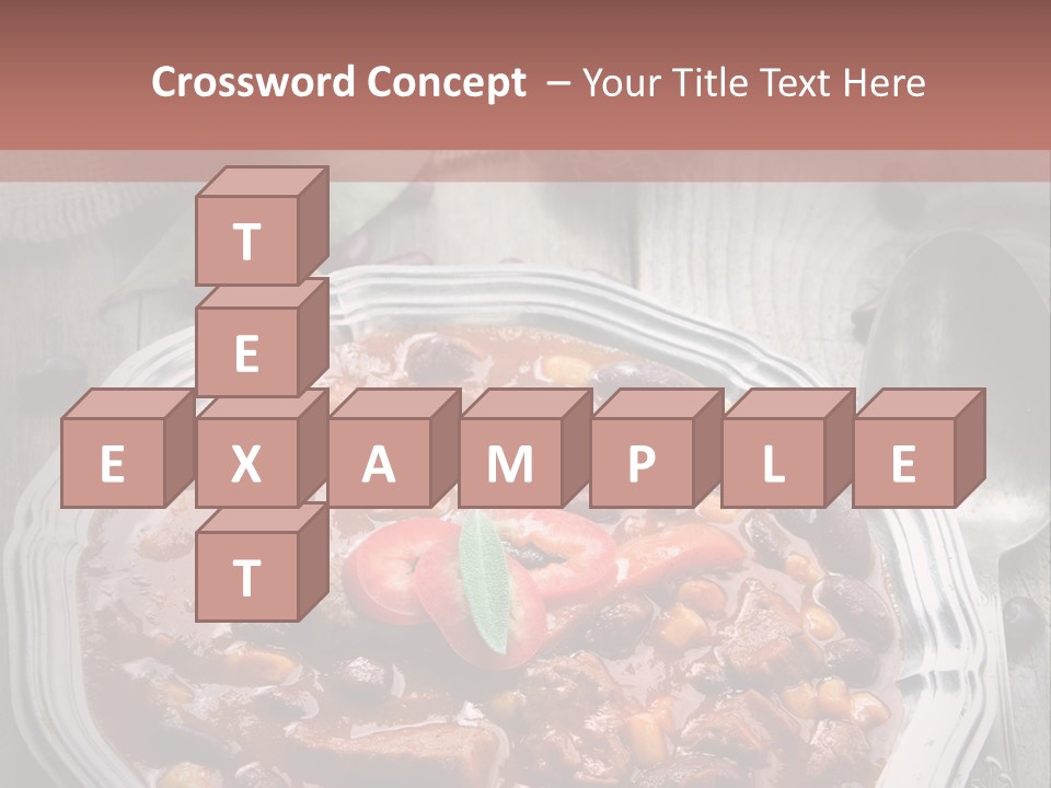 Plate Meal Serving PowerPoint Template