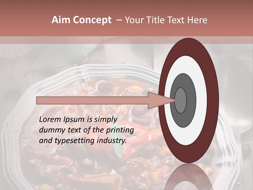 Plate Meal Serving PowerPoint Template