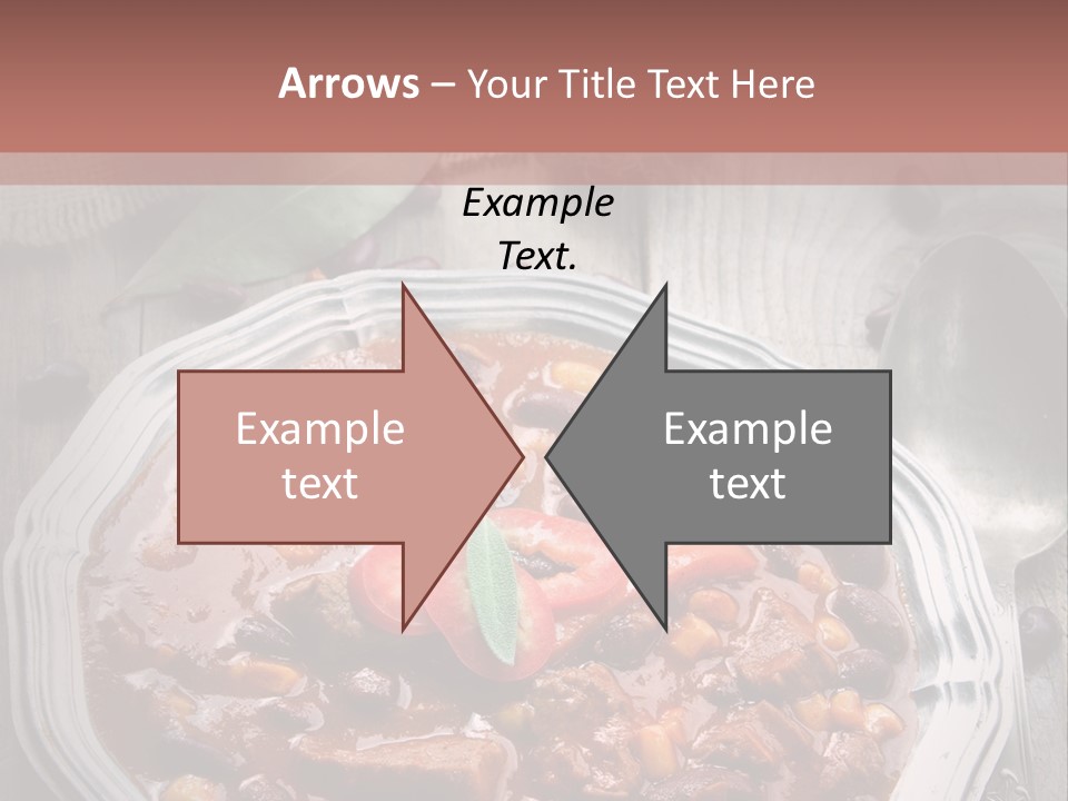 Plate Meal Serving PowerPoint Template