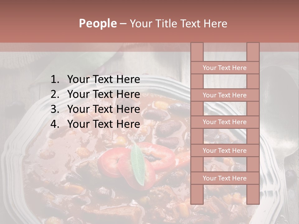 Plate Meal Serving PowerPoint Template