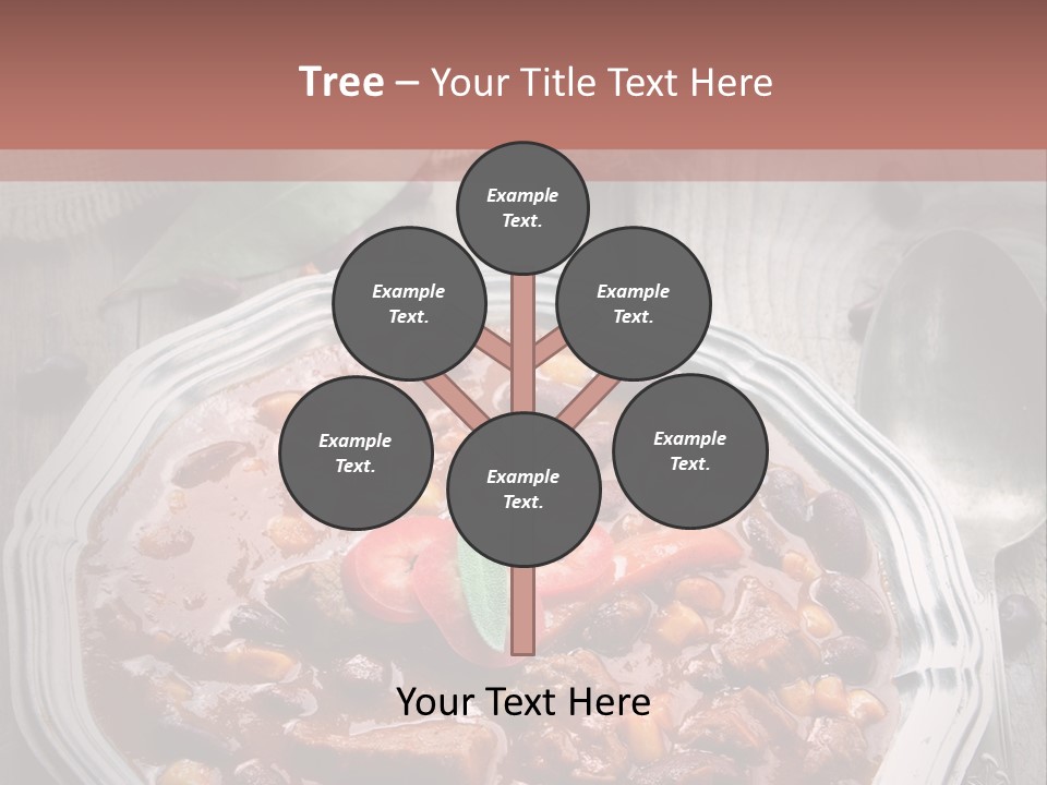 Plate Meal Serving PowerPoint Template