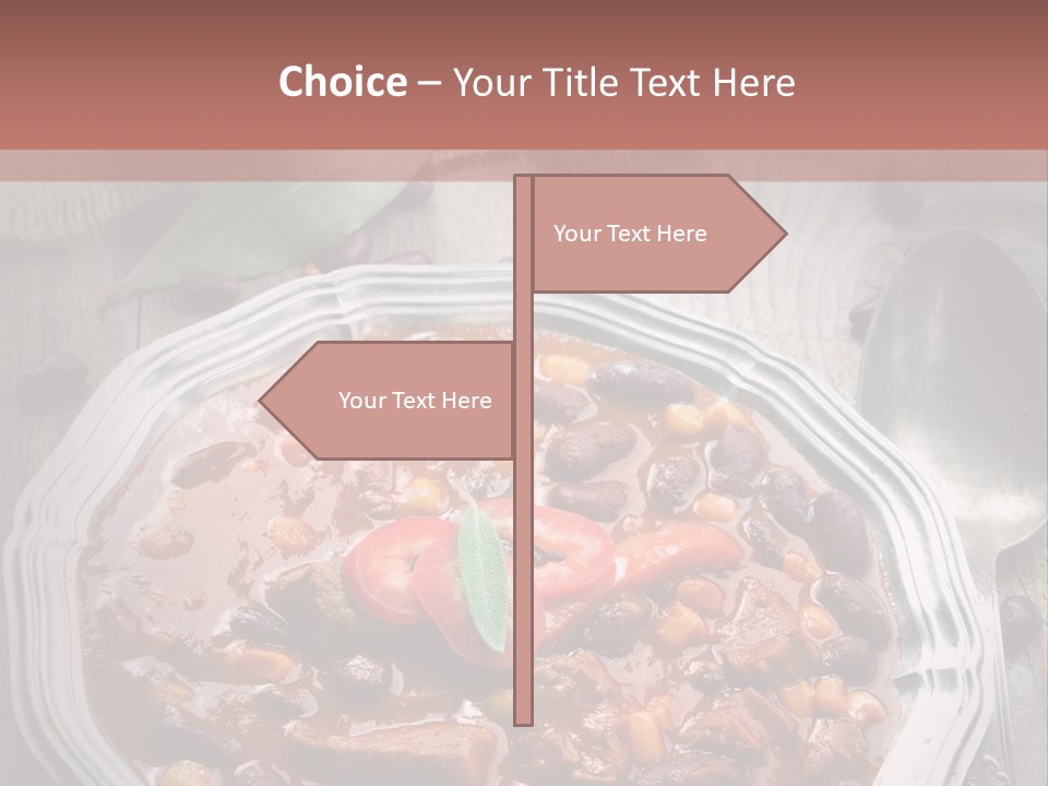 Plate Meal Serving PowerPoint Template