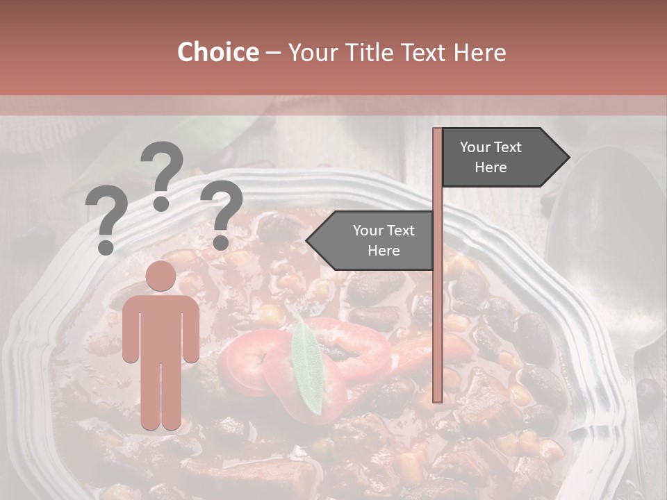 Plate Meal Serving PowerPoint Template