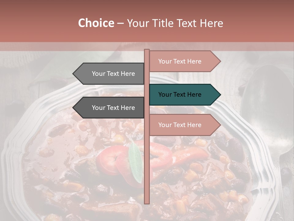 Plate Meal Serving PowerPoint Template