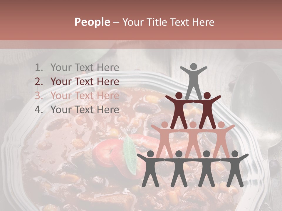 Plate Meal Serving PowerPoint Template