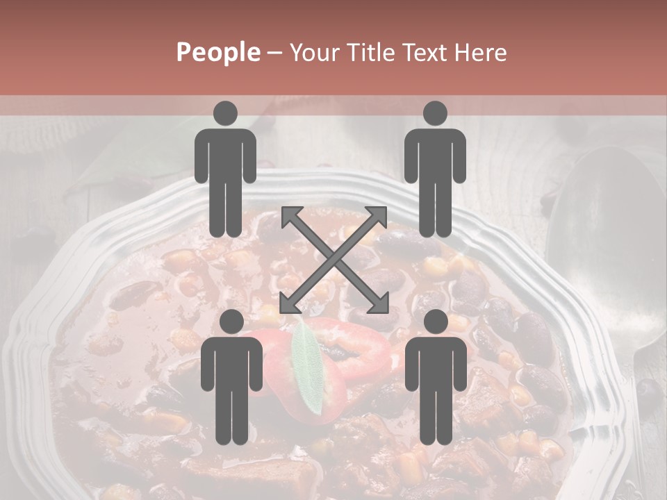 Plate Meal Serving PowerPoint Template