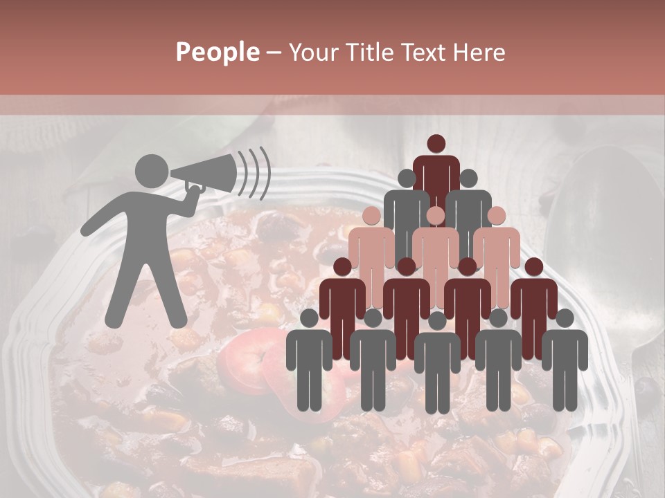 Plate Meal Serving PowerPoint Template