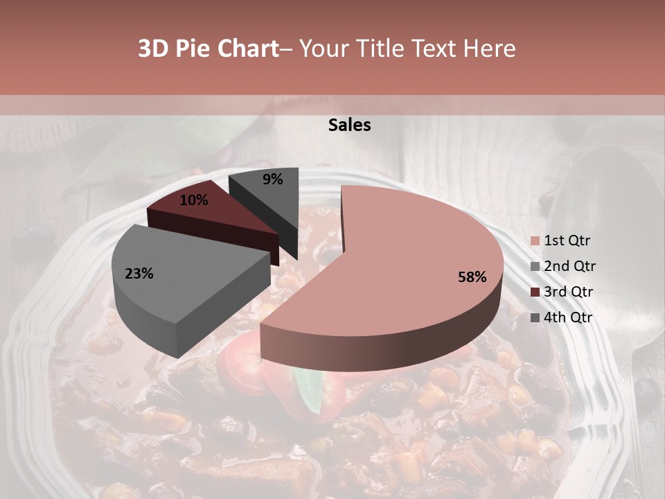 Plate Meal Serving PowerPoint Template
