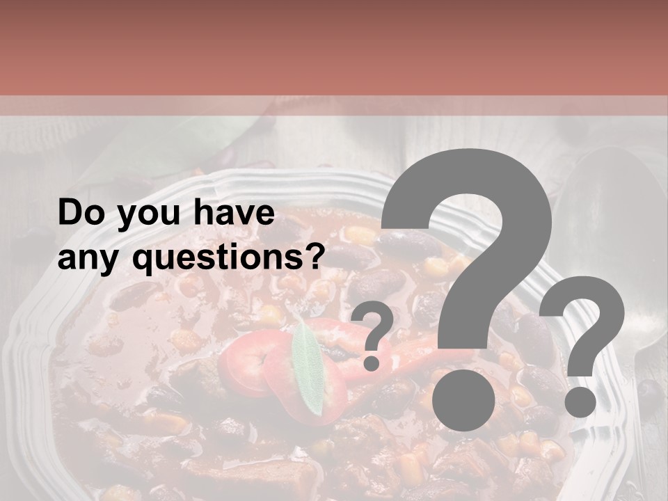 Plate Meal Serving PowerPoint Template