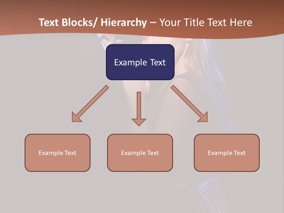 Girl Vogue Hug PowerPoint Template