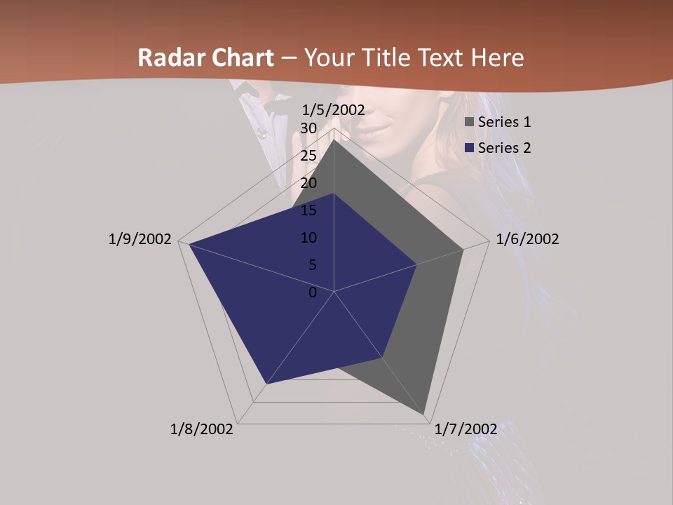 Girl Vogue Hug PowerPoint Template