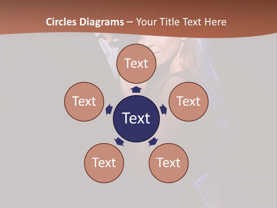 Girl Vogue Hug PowerPoint Template