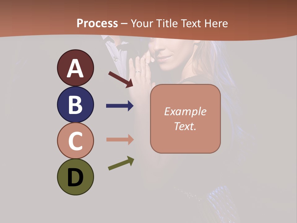 Girl Vogue Hug PowerPoint Template