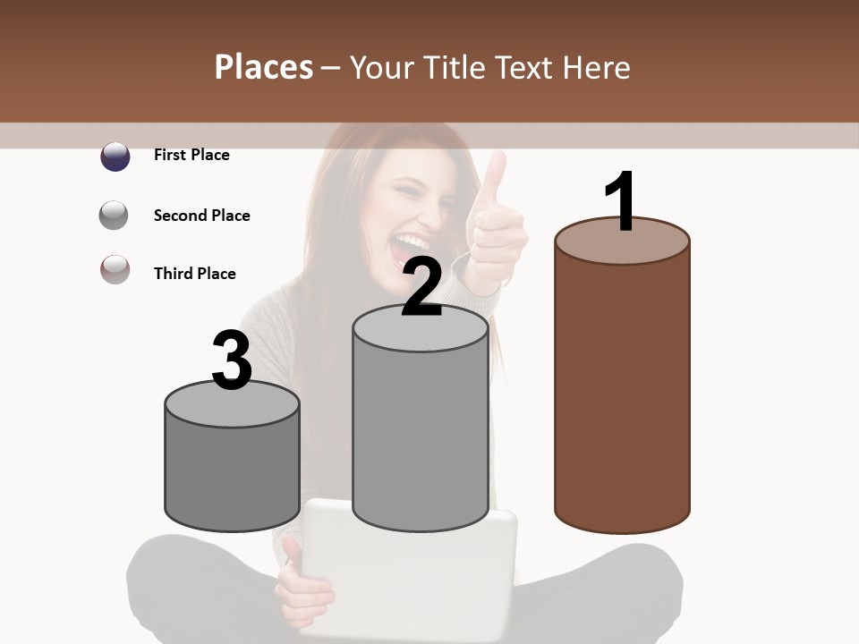 Internet Laptop Background PowerPoint Template