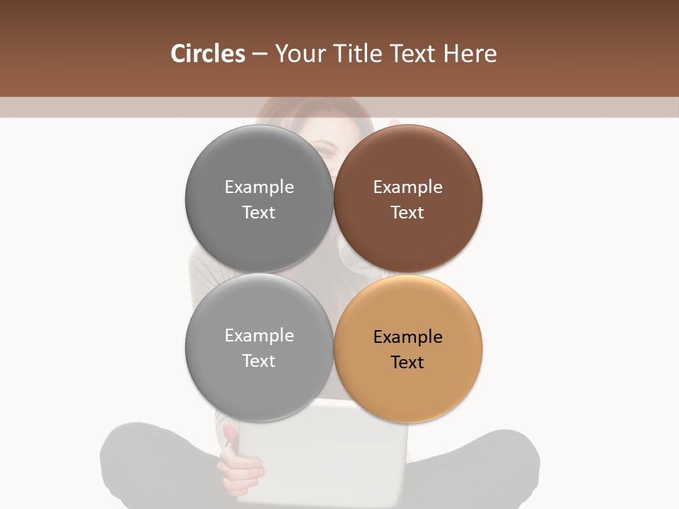 Internet Laptop Background PowerPoint Template