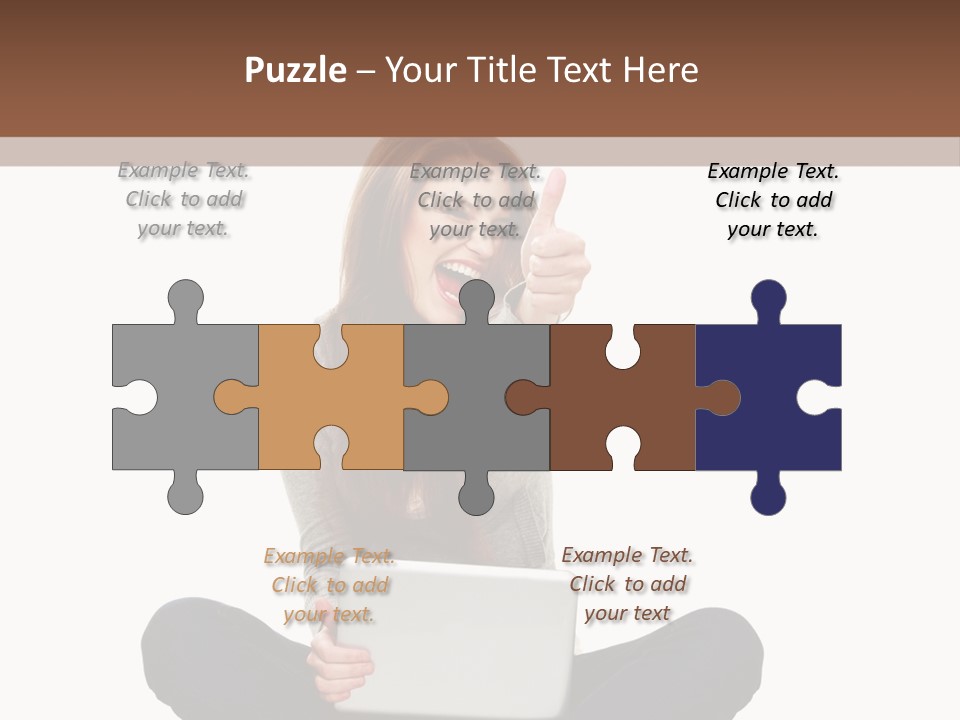 Internet Laptop Background PowerPoint Template