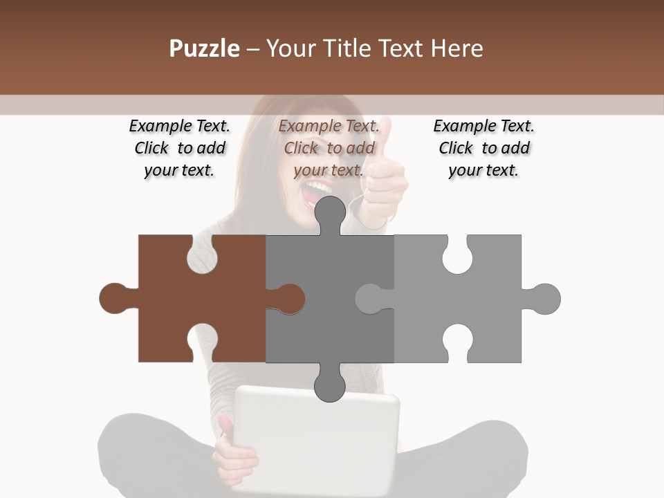 Internet Laptop Background PowerPoint Template