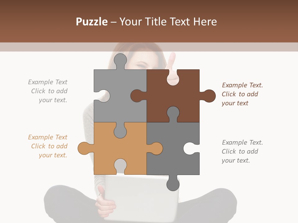 Internet Laptop Background PowerPoint Template