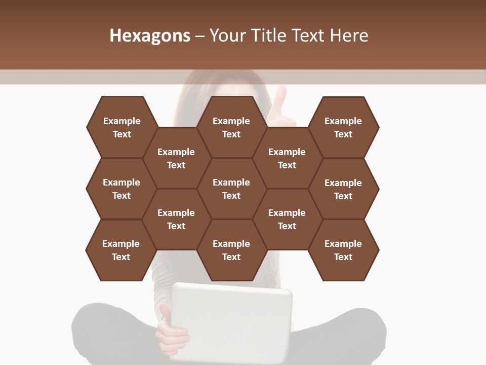 Internet Laptop Background PowerPoint Template