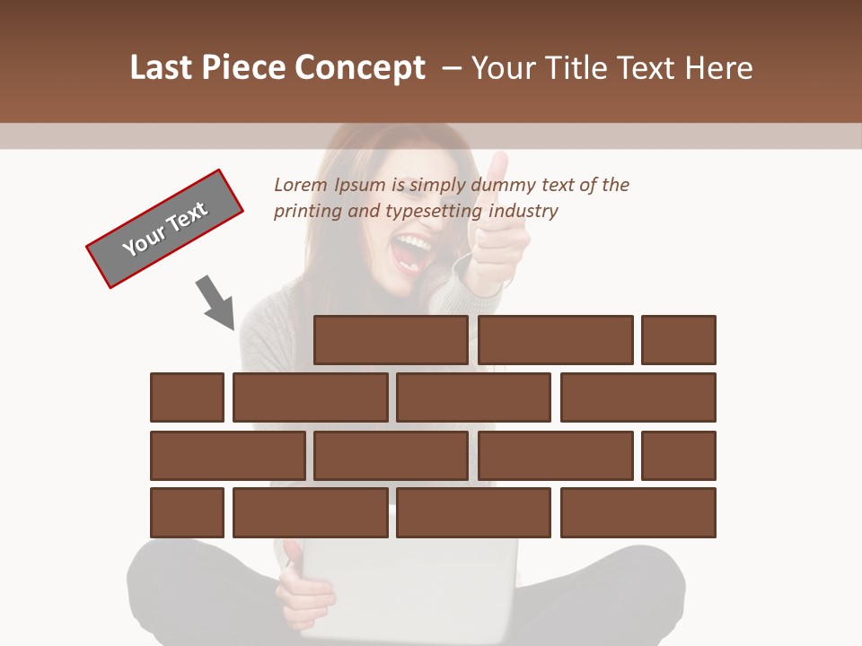 Internet Laptop Background PowerPoint Template