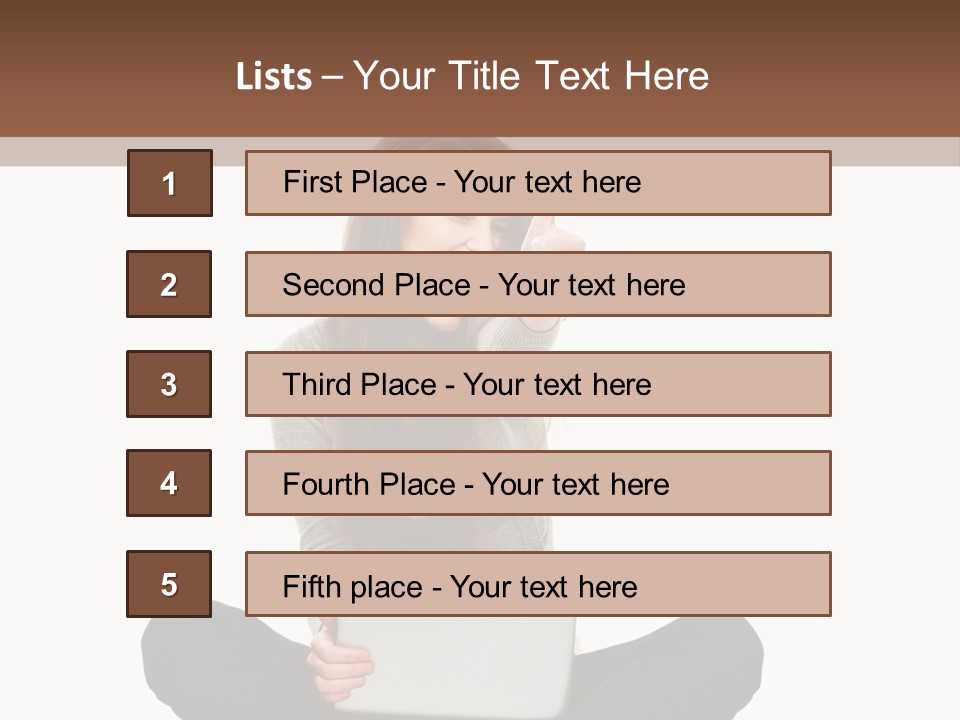 Internet Laptop Background PowerPoint Template