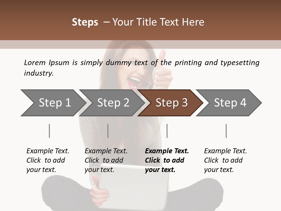 Internet Laptop Background PowerPoint Template