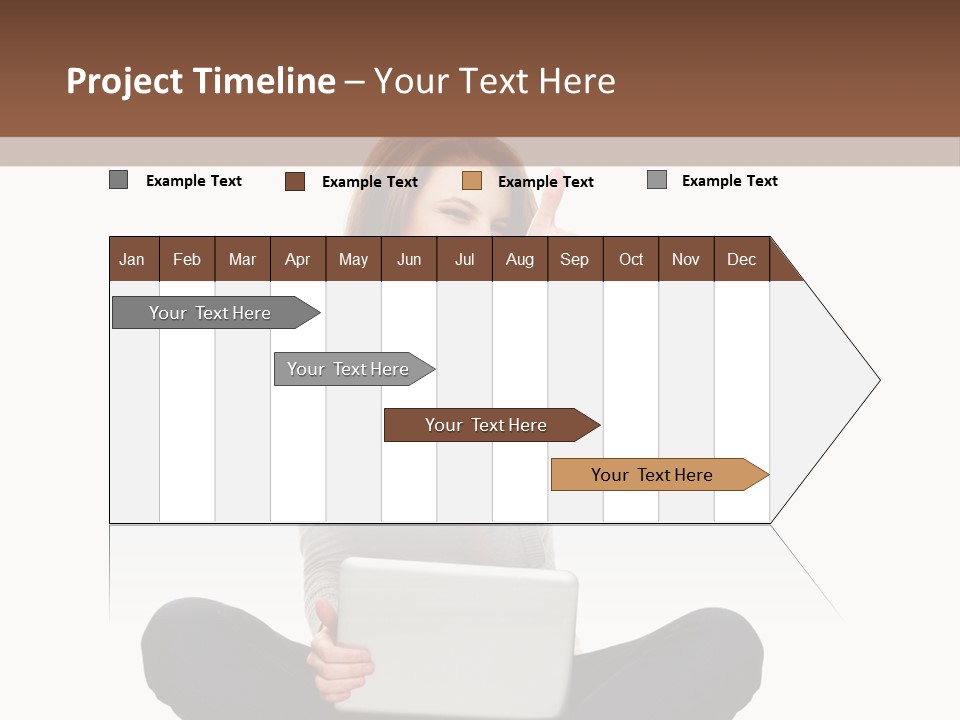 Internet Laptop Background PowerPoint Template