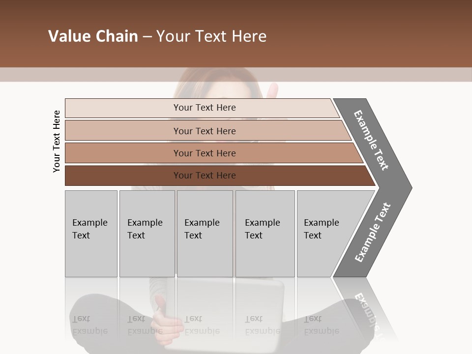 Internet Laptop Background PowerPoint Template
