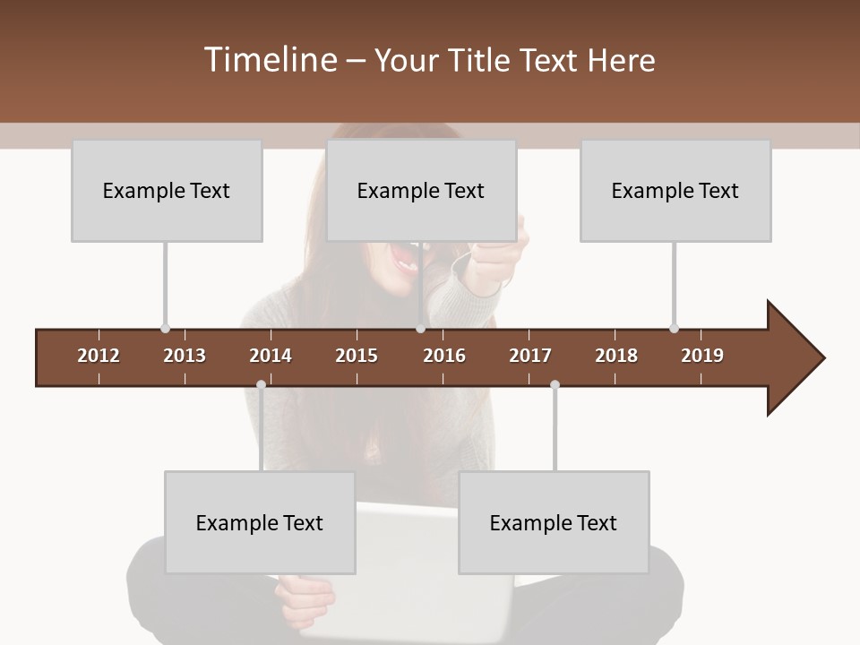 Internet Laptop Background PowerPoint Template