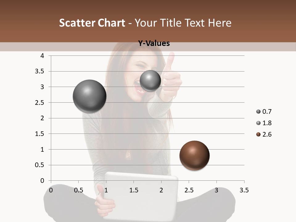 Internet Laptop Background PowerPoint Template