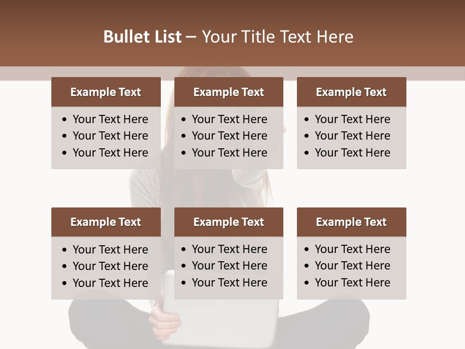 Internet Laptop Background PowerPoint Template