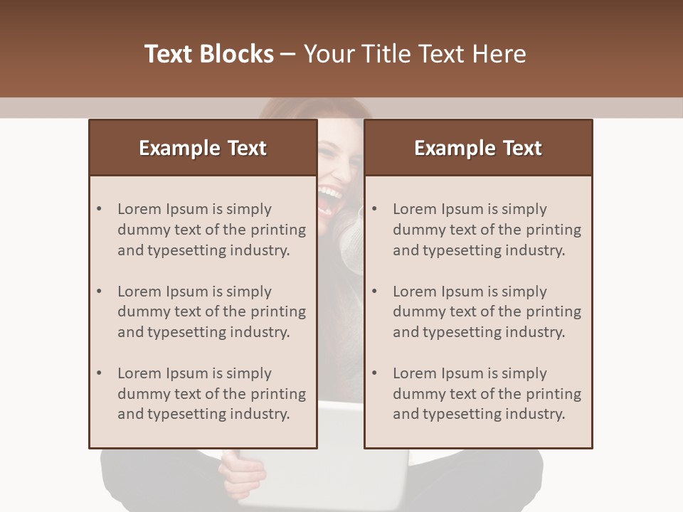 Internet Laptop Background PowerPoint Template