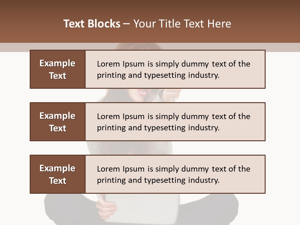 Internet Laptop Background PowerPoint Template