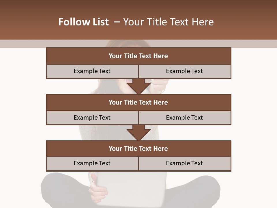Internet Laptop Background PowerPoint Template