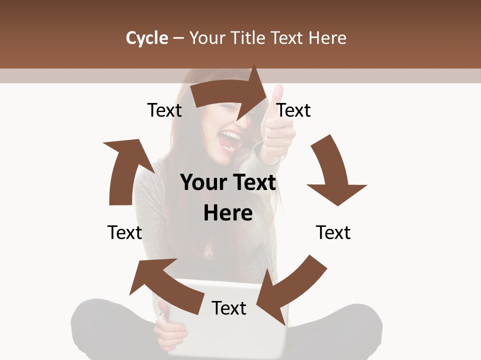 Internet Laptop Background PowerPoint Template