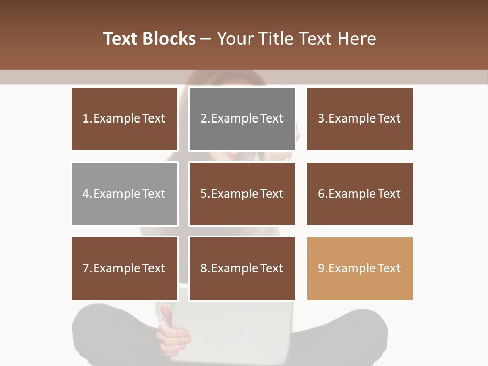 Internet Laptop Background PowerPoint Template