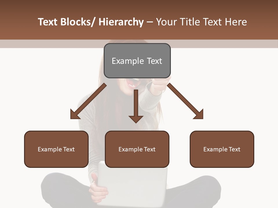 Internet Laptop Background PowerPoint Template