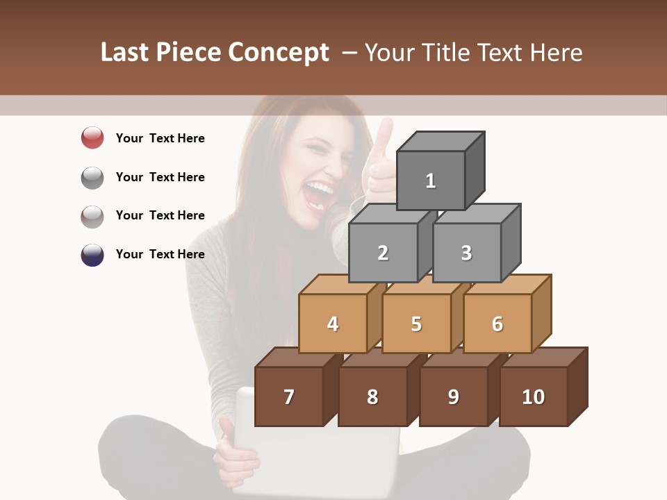 Internet Laptop Background PowerPoint Template